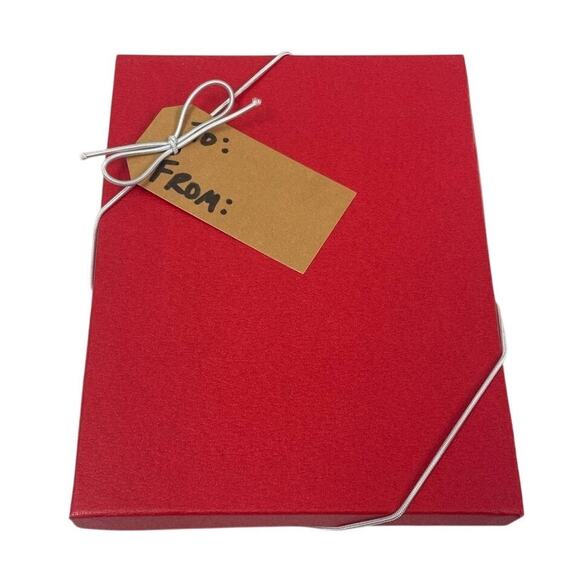 New in Red Gift Box Black Silver Rhinestone Long Knotted Lariat Necklace Jewelry - Picture 5 of 5